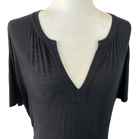 Lafayette 148 Top Large Black Minimalist Quiet Luxury Basics Casual Goth Classic - Picture 9 of 16
